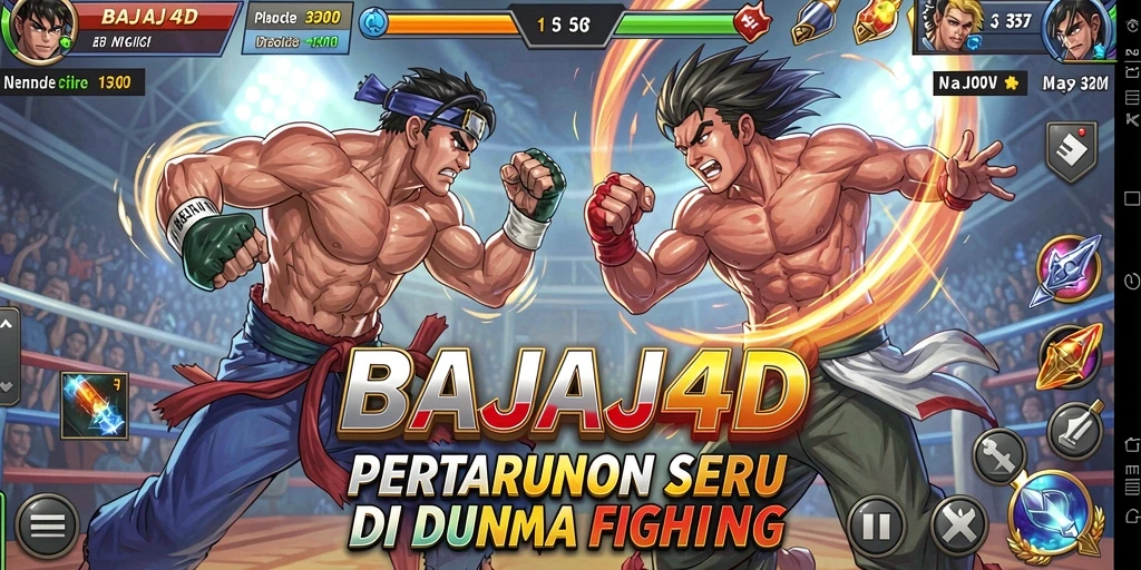 Tampilan utama gameplay BAJAJ4D dengan pertarungan yang dinamis.
