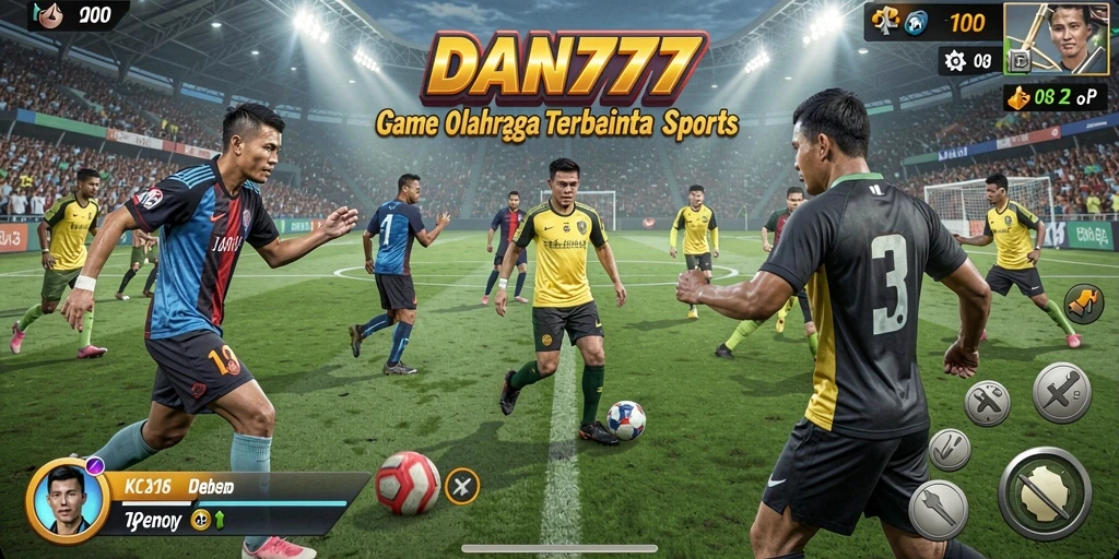 Tampilan gameplay seru dalam DAN777 dengan aksi olahraga