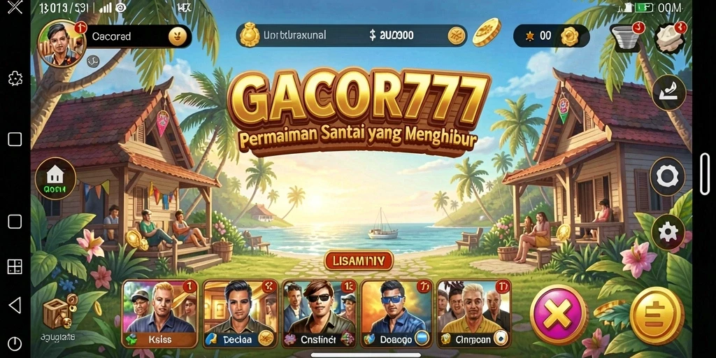 Tampilan gameplay GACOR777 yang penuh warna dan seru.