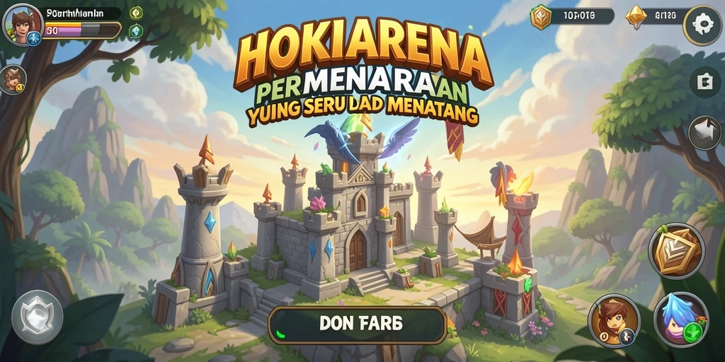 Screenshot gameplay HOKIARENA yang keren dan penuh aksi.