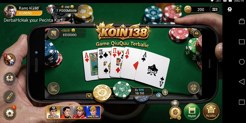 Gameplay seru KOIN138 dengan kartu QiuQiu yang menarik.