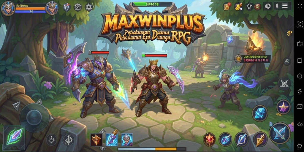 Tampilan penuh aksi dari gameplay RPG di MAXWINPLUS.