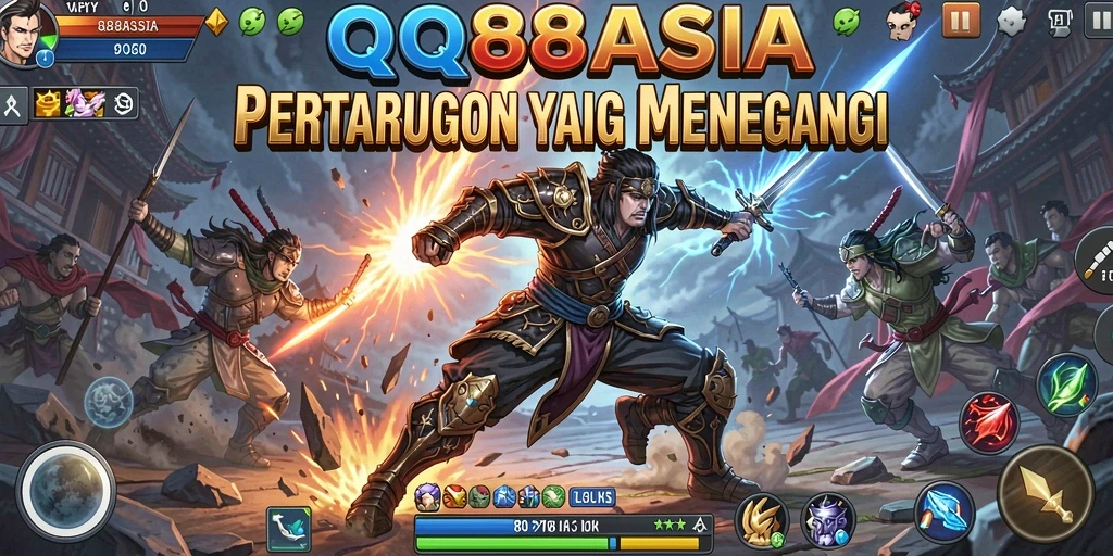 Tangkapan layar gameplay <strong>QQ88ASIA</strong> menunjukkan aksi strategi yang mendebarkan.