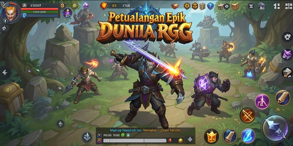 Gameplay seru X168 dengan grafis RPG yang memukau.